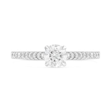 Platinum Round Brilliant Cut 0.50ct Diamond Ring