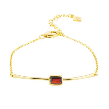 Garnet Manhattan Bracelet