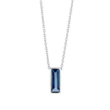 Juvi Silver Manhattan Iolite Pendant Necklace