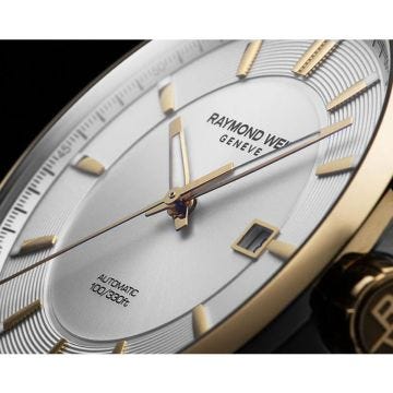 Freelancer Date 42mm, Silver Dial, Automatic Movement, Stainless Steel Yellow PVD Plated Case, Two-Tone Yellow Gold Bracelet Watch