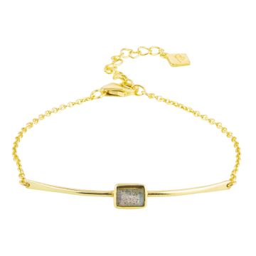 Yellow Gold Manhattan Labradorite Bracelet