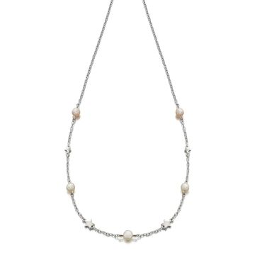 Enhance your child's ensemble with the Silver Tatiana Pearl & Star Necklace, a delightful and elegant present perfect for christenings or first communions. This necklace features delicate pearls and a star charms, symbolising purity and guidance.