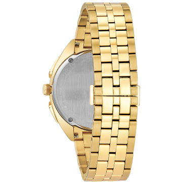 Bulova Curv Gold Plated Chronograph Watch