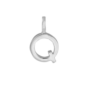 Silver Q Initial Charm