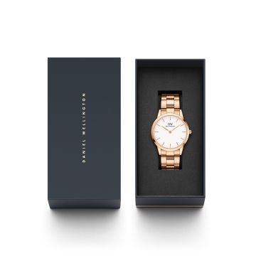 Iconic Link 40mm White Dial Rose Gold Plated Watch