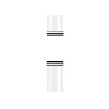 Antares White Lacquered Leather Strap