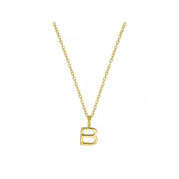 Juvi Yellow Gold B Initial Charm