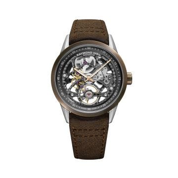 Freelancer Skeleton 42mm Stainless Steel and Bronze Automatic Watch.