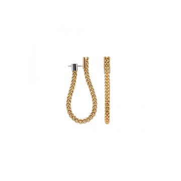 Fope 18k Gold Oval Hoop Earrings