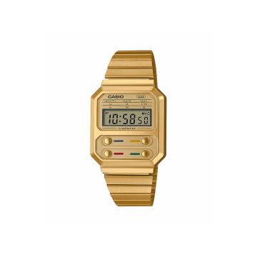 Vintage Retro A100WE Digital Gold Watch