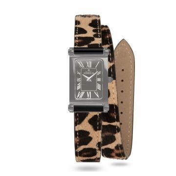 Photo of the Herbelin Antares Leopard Print Double Leather Strap | BRAC.17048.76/A