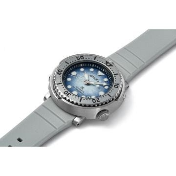 Seiko Antartica Tuna Save the Ocean, Prospex 43.2mm, Blue Dial, Automatic Movement, Stainless Steel Case, Silicone Strap Watch SRPG59K1