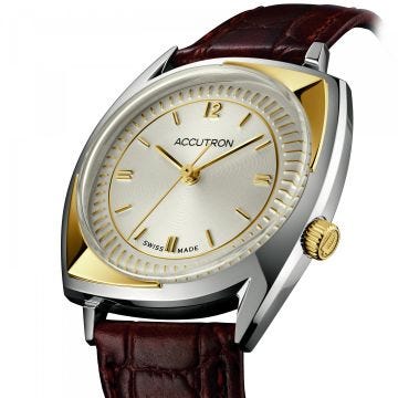 Accutron Legacy, 39mm, Stainless Steel & Gold Tone, Automatic