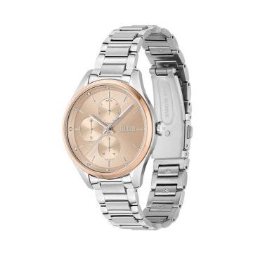 Grand Course Ladies 36mm Pink Dial Quartz Stainless Steel Watch