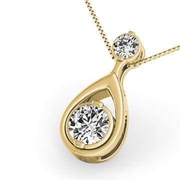 Weir Collection 18K Yellow Gold Diamond Pendant