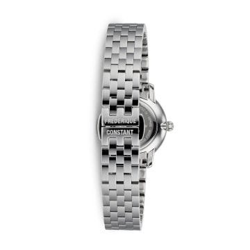 Photo of the Frederique Constant Classics Slimline Diamond 25mm Quartz Watch with White Dial & Stainless Steel Case – FC-200STDSS6B