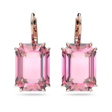 Swarovski Rose Gold Tone Millenia Drop Earrings