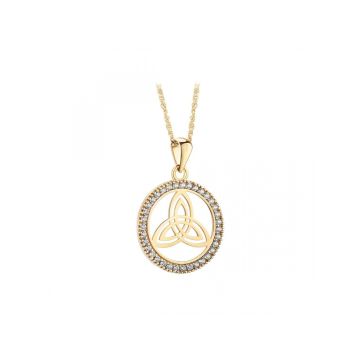 Solvar 9ct Yellow Gold Trinity Knot Pendant