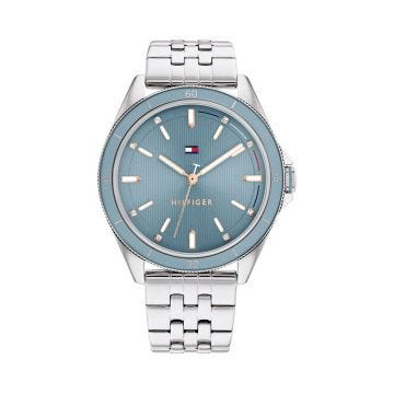 Emma Ladies 38mm Blue Dial Quartz Movement Stainless Steel Bracelet Watch