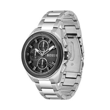 Volane 44mm Black Dial Quartz Movement Stainless Steel Bracelet Watch