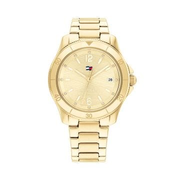 Brooke Ladies 44mm, Gold Dial Quartz Gold Plated Watch