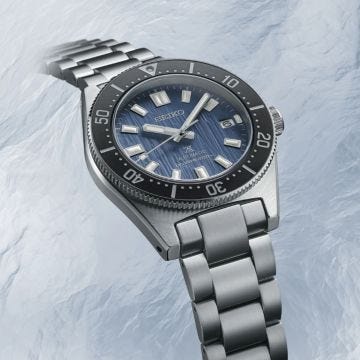 Seiko Glacier Save The Ocean Prospex 40.5mm, Blue Dial, Automatic Movement, Stainless Steel Case, Stainless Steel Bracelet Watch
