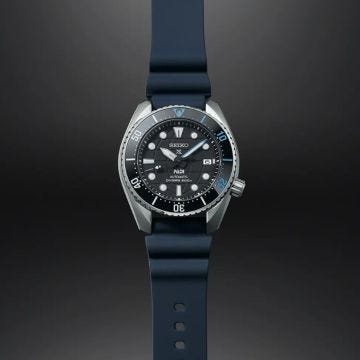 Seiko PADI King Sumo Diver Prospex 45mm, Black Dial, Automatic Movement, Stainless Steel Case, Silicone Strap Watch SPB325J1