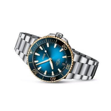 Aquis Date Calibre 400 41.5mm, Blue Dial, Automatic Movement, Stainless Steel Case, Stainless Steel Bracelet Watch