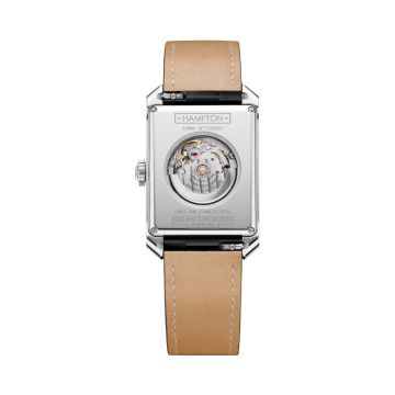 Baume et Mercier Hampton 10522, 43 x 27.5mm, Grey Dial, Automatic Movement, Leather Strap Watch BM0A10522