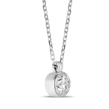 18k White Gold 0.40ct Diamond Pendant Necklace