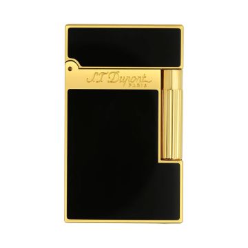 S.T. Dupont Lligne 2 Black & Yellow Gold Lacquer Lighter