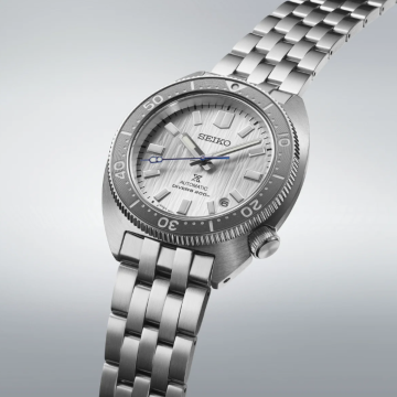 Seiko Save The Ocean Glacier Prospex 41mm, Silver Dial, Automatic Movement, Stainless Steel Case, Stainless Steel Bracelet Watch SPB333J1