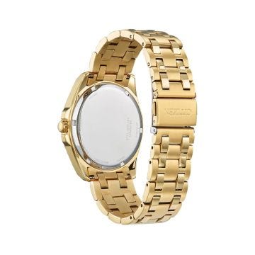 Photo of the Citizen Peyten 41mm, Blue Dial, Gold Tone Stainless Steel, Eco-Drive Watch BM7532-54L