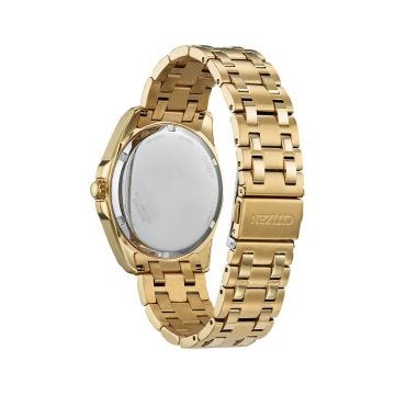 Photo of the Citizen Peyten 41mm, Gold Tone Dial, Gold Tone Stainless Steel, Eco-Drive Watch BM7532-54P