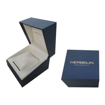 Herbelin Antares Rectangular 19x32mm, Mother of Pearl Dial, Quartz Movement, Stainless Steel & Gold PVD Case H17048P79