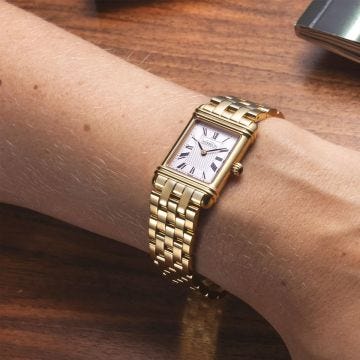 Photo of the Herbelin Art Deco 20.3x24.4mm White Dial Quartz Stainless Steel & Yellow Gold PVD Watch | 17478P08