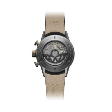 Freelancer Chronograph 43.5mm, Gradient Black Dial, Automatic Movement, Titanium & Bronze Case, Black Leather Strap Watch