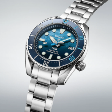 Seiko Sumo Great Blue Prospex 45mm,Blue Dial, Automatic Movement, Stainless Steel Case, Stainless Steel Bracelet Watch SPB375J1