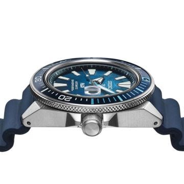 Seiko Great Blue Samurai Scuba PADI Special Edition, Prospex 43.8mm, Blue Dial, Automatic Movement, Stainless Steel Case, Silicone Strap Watch srpj93k1