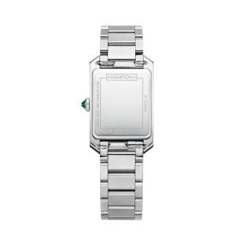 Baume et Mercier Hampton 10631, 35 x 22mm, Grey Diamond-Set Dial, Quartz Movement, Steel Bracelet Watch BM0A10631