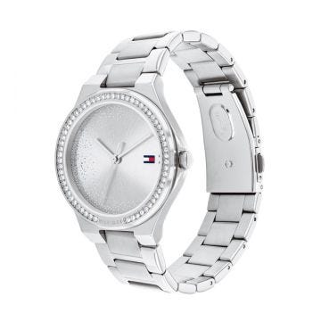 Tommy Hilfiger Juliette Ladies 26mm Silver Dial Quartz Movement Stainless Steel Bracelet Watch