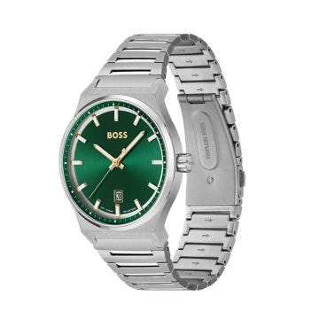 Candor 45mm Green Dial Quartz Stainless Steel Watch