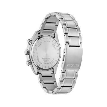 Photo of the Tsuki-Yomi Radio-Controlled Moon Phase 43mm, Grey Dial, Super Titanium, Eco-Drive Watch BY1010-57H