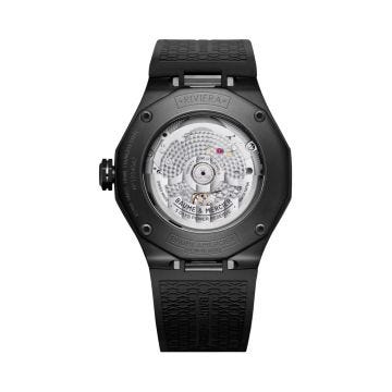 Baume et Mercier Riviera 10617, 42mm, Black Dial, Automatic Movement, Rubber Strap Watch BM0A10617