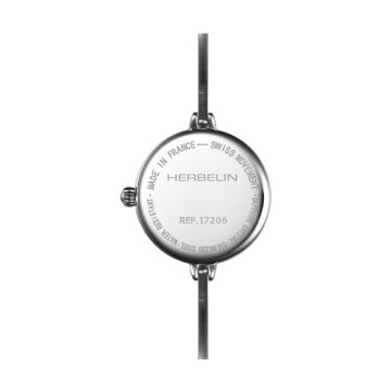 Herbelin Fil 26mm, Black Dial, Quartz Movement, Stainless Steel Bangle Watch