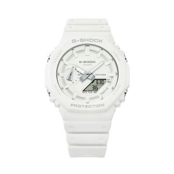 G-Shock GA-2100 45.4mm White Dial Quartz Movement Resin Strap Watch