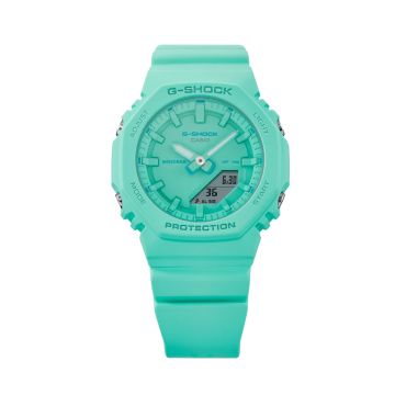 Casio G-Shock 46.2mm x 42.9mm Turquoise Dial Quartz Movement Resin Strap Watch