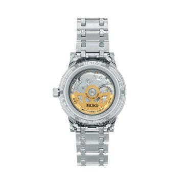 Presage Collection 39.5mm, Black Dial, Mechanical Movement Stainless Steel Bracelet Watch