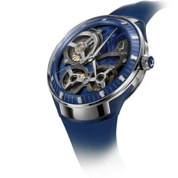 Electrostatic DNA Casino 45mm Blue Dial Automatic Rubber Strap Watch