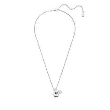 Swarovski Disney Mickey Mouse, Cubic Zirconia Crystal, Rhodium Plated Pendant Necklace first image
